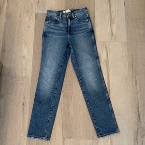 Madewell Straight-Leg Jeans in Medium Blue Wash